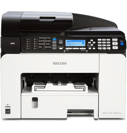 SG 3110SFNw Color GELJET™ Multifunction Inkjet Printer