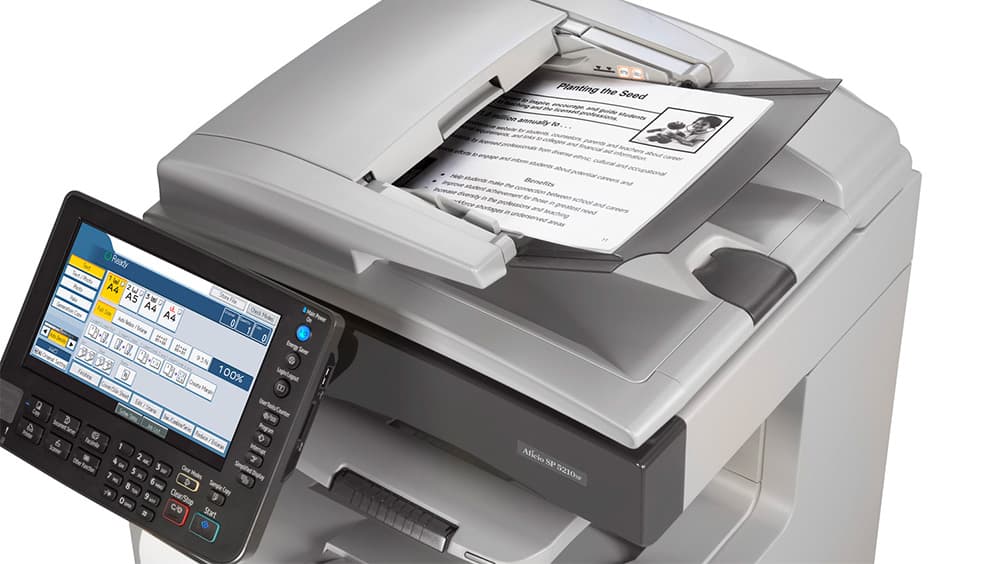 SP 5210SR Black and White Laser Multifunction Printer