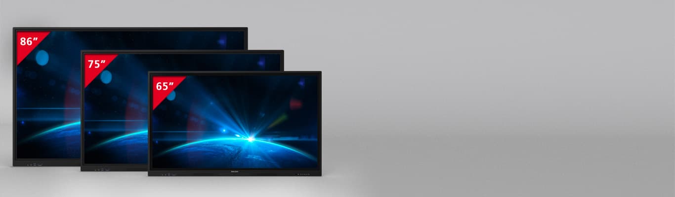 Interactive white board sizes