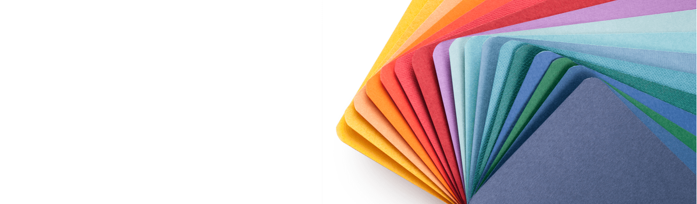 Layered color swatches