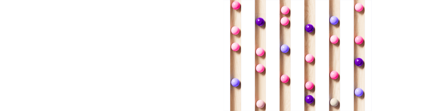 Digitally generated image of rolling spheres that follow a set path on wooden board. The concept of process