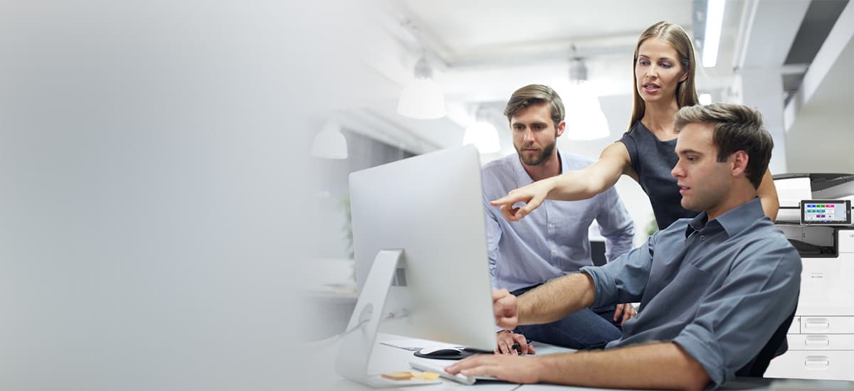 business people having a discussion