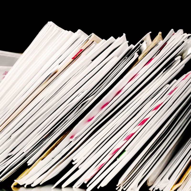 pile de courrier